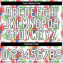 Загрузить изображение в средство просмотра галереи, Custom White Black 3D Pattern Design Tropical Hawaii Bird And Fruit Performance T-Shirt