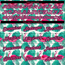 Загрузить изображение в средство просмотра галереи, Custom White Pink-Black 3D Pattern Design Tropical Hawaii Flamingo Performance T-Shirt