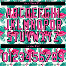 Загрузить изображение в средство просмотра галереи, Custom White Pink-Black 3D Pattern Design Tropical Hawaii Flamingo Performance T-Shirt