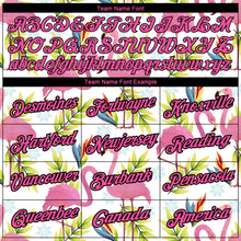 Загрузить изображение в средство просмотра галереи, Custom White Pink-Black 3D Pattern Design Tropical Hawaii Flamingo Performance T-Shirt