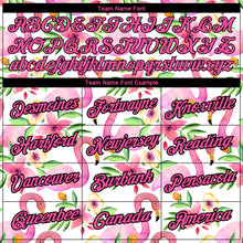 Загрузить изображение в средство просмотра галереи, Custom White Pink-Black 3D Pattern Design Tropical Hawaii Flamingo Performance T-Shirt