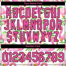 Загрузить изображение в средство просмотра галереи, Custom White Pink-Black 3D Pattern Design Tropical Hawaii Flamingo Performance T-Shirt