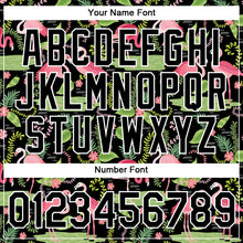 Загрузить изображение в средство просмотра галереи, Custom Black White 3D Pattern Design Tropical Hawaii Flamingo Performance T-Shirt