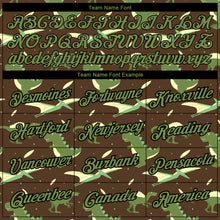 Laden Sie das Bild in den Galerie-Viewer, Custom Olive Neon Green-Black 3D Pattern Design Dinosaur Performance T-Shirt