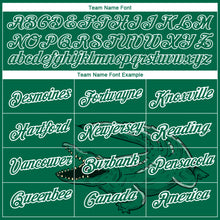 Загрузить изображение в средство просмотра галереи, Custom Kelly Green White 3D Pattern Design Crocodile Performance T-Shirt