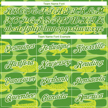 Загрузить изображение в средство просмотра галереи, Custom Aurora Green White 3D Pattern Design Crocodile Performance T-Shirt