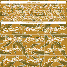 Charger l'image dans la galerie, Custom Old Gold White 3D Pattern Design Crocodile Performance T-Shirt