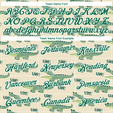 Laden Sie das Bild in den Galerie-Viewer, Custom Cream Kelly Green-White 3D Pattern Design Crocodile Performance T-Shirt