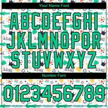 Load image into Gallery viewer, Custom White Kelly Green-Black 3D Pattern Design Crocodile Performance T-Shirt