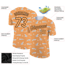 Load image into Gallery viewer, Custom Bay Orange Black 3D Pattern Design Tiger Performance T-Shirt