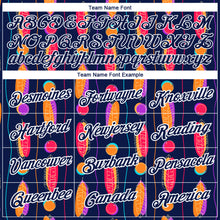 Загрузить изображение в средство просмотра галереи, Custom Navy White 3D Pattern Design Tropical Leaves Performance T-Shirt