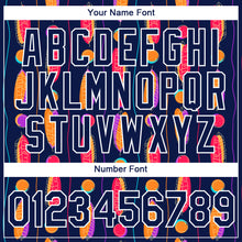 Загрузить изображение в средство просмотра галереи, Custom Navy White 3D Pattern Design Tropical Leaves Performance T-Shirt