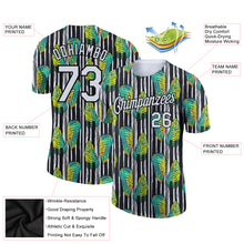 Загрузить изображение в средство просмотра галереи, Custom Black White 3D Pattern Design Tropical Palm Leaf Performance T-Shirt