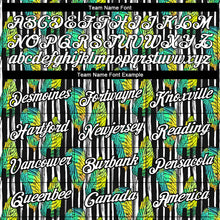 Загрузить изображение в средство просмотра галереи, Custom Black White 3D Pattern Design Tropical Palm Leaf Performance T-Shirt