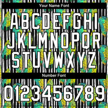 Загрузить изображение в средство просмотра галереи, Custom Black White 3D Pattern Design Tropical Palm Leaf Performance T-Shirt