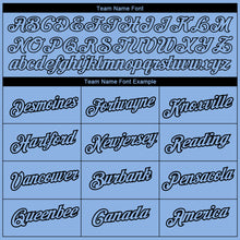 Загрузить изображение в средство просмотра галереи, Custom Light Blue Black 3D Pattern Design Feather Performance T-Shirt