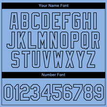 Загрузить изображение в средство просмотра галереи, Custom Light Blue Black 3D Pattern Design Feather Performance T-Shirt