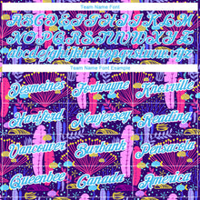 Load image into Gallery viewer, Custom Royal Sky Blue-White 3D Pattern Design Sea Coral Performance T-Shirt