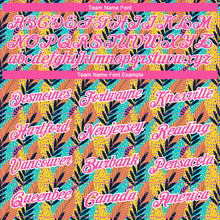 Загрузить изображение в средство просмотра галереи, Custom White Pink 3D Pattern Design Tropical Palm Leaf Performance T-Shirt