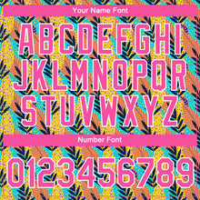 Загрузить изображение в средство просмотра галереи, Custom White Pink 3D Pattern Design Tropical Palm Leaf Performance T-Shirt