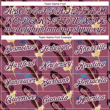 Загрузить изображение в средство просмотра галереи, Custom Burgundy White 3D Pattern Design Feather Performance T-Shirt