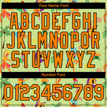 Load image into Gallery viewer, Custom Neon Green Bay Orange-Black 3D Pattern Design Hawaii Summer Holiday Performance T-Shirt