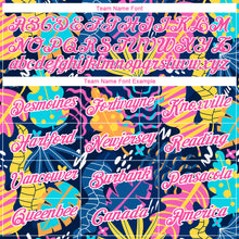 Load image into Gallery viewer, Custom Purple Pink-White 3D Pattern Design Abstract Leaf Performance T-Shirt