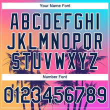 Загрузить изображение в средство просмотра галереи, Custom Purple Navy-White 3D Pattern Design Hawaii Palm Trees Performance T-Shirt