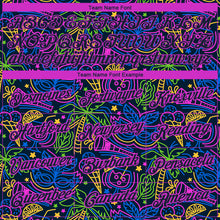 Charger l'image dans la galerie, Custom Navy Purple 3D Pattern Design Hawaii Summer Holiday Party Performance T-Shirt