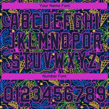 Charger l'image dans la galerie, Custom Navy Purple 3D Pattern Design Hawaii Summer Holiday Party Performance T-Shirt