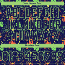 Загрузить изображение в средство просмотра галереи, Custom Navy Pea Green 3D Pattern Design Hawaii Summer Holiday Party Performance T-Shirt