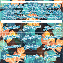 Laden Sie das Bild in den Galerie-Viewer, Custom Black Panther Blue-White 3D Pattern Design Hawaii Palm Leaves Performance T-Shirt