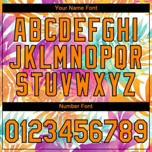 Laden Sie das Bild in den Galerie-Viewer, Custom White Bay Orange-Black 3D Pattern Design Hawaii Palm Leaves Performance T-Shirt