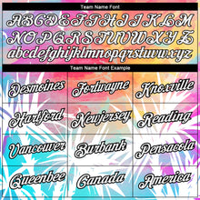 Laden Sie das Bild in den Galerie-Viewer, Custom White Black 3D Pattern Design Hawaii Palm Leaves Performance T-Shirt