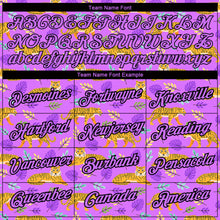 Load image into Gallery viewer, Custom Purple Black 3D Pattern Design Tiger Performance T-Shirt