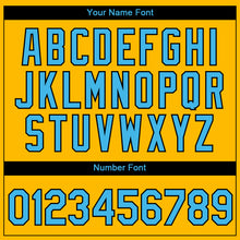 Load image into Gallery viewer, Custom Yellow Sky Blue-Black 3D Pattern Design Tiger Performance T-Shirt