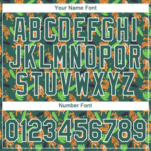 Загрузить изображение в средство просмотра галереи, Custom Kelly Green White 3D Pattern Design Tiger Performance T-Shirt