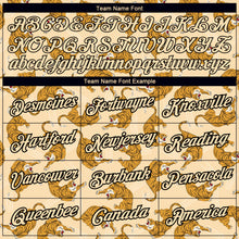 Load image into Gallery viewer, Custom Vegas Gold Black 3D Pattern Design Tiger Performance T-Shirt