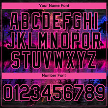 Загрузить изображение в средство просмотра галереи, Custom Black Pink 3D Pattern Design Hawaii Palm Trees Authentic Baseball Jersey