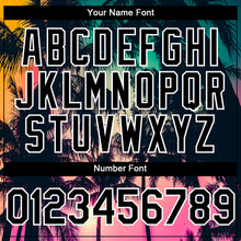 Загрузить изображение в средство просмотра галереи, Custom Pink Black-White 3D Pattern Design Hawaii Palm Trees Authentic Baseball Jersey