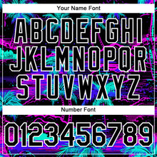 Загрузить изображение в средство просмотра галереи, Custom Black White 3D Pattern Design Beach Hawaii Palm Trees Authentic Baseball Jersey