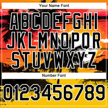 Загрузить изображение в средство просмотра галереи, Custom Yellow Black White 3D Pattern Design Beach Hawaii Palm Trees Authentic Baseball Jersey