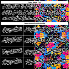 Загрузить изображение в средство просмотра галереи, Custom Black White 3D Pattern Design Tropical Flower And Hawaii Palm Leaves Authentic Baseball Jersey