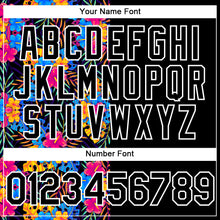 Загрузить изображение в средство просмотра галереи, Custom Black White 3D Pattern Design Tropical Flower And Hawaii Palm Leaves Authentic Baseball Jersey