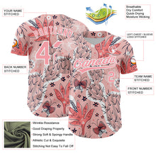 Laden Sie das Bild in den Galerie-Viewer, Custom Medium Pink White 3D Pattern Design Cactus Festival Authentic Baseball Jersey