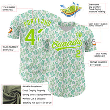 Laden Sie das Bild in den Galerie-Viewer, Custom White Neon Green 3D Pattern Design Cactus Festival Authentic Baseball Jersey