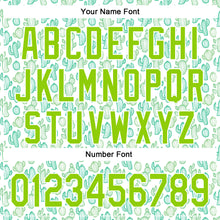 Laden Sie das Bild in den Galerie-Viewer, Custom White Neon Green 3D Pattern Design Cactus Festival Authentic Baseball Jersey