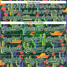 Load image into Gallery viewer, Custom Green White 3D Pattern Design Cactus Festival Authentic Baseball Jersey