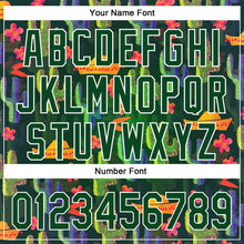 Load image into Gallery viewer, Custom Green White 3D Pattern Design Cactus Festival Authentic Baseball Jersey