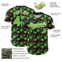 Load image into Gallery viewer, Custom Black Aurora Green-White 3D Pattern Design Cactus Festival Authentic Baseball Jersey